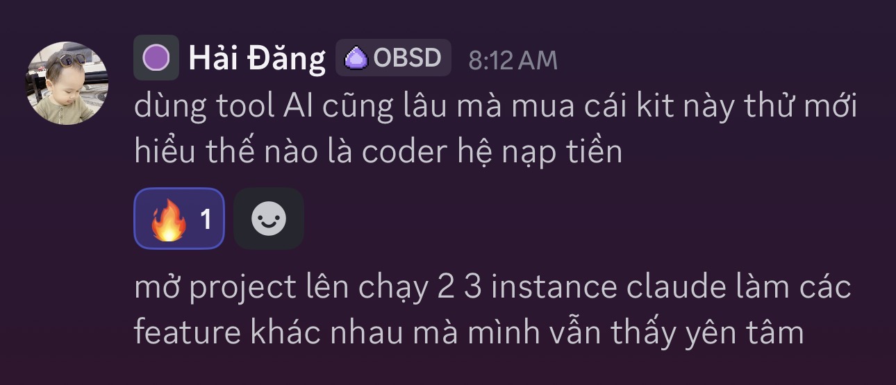 Customer testimonial from Discord